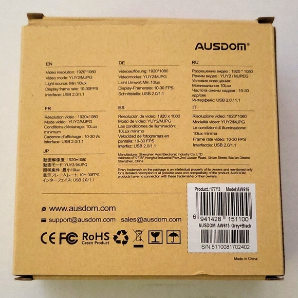 Ausdom AW615 HD 1080P Webcam - Picture 5 of 7